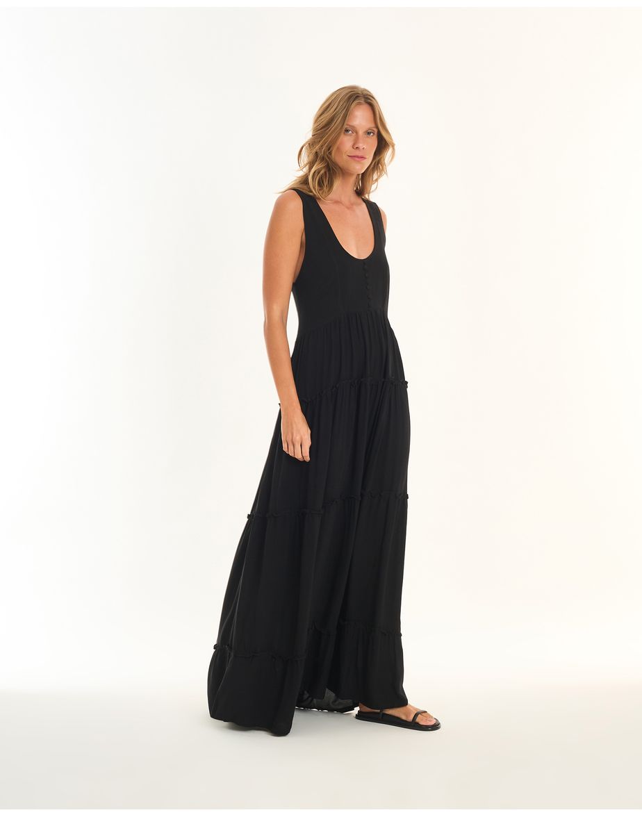 Vestido pala road preto