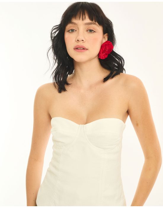 Corselet coluna met  off-white