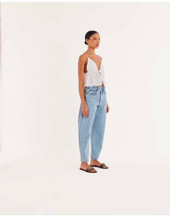 Top laise nav off-white