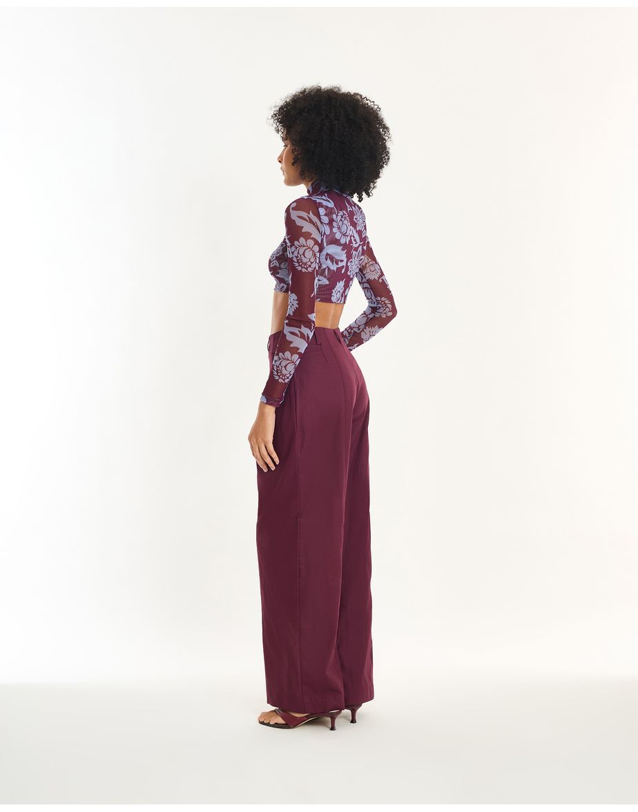 Calça recorte epo roxo