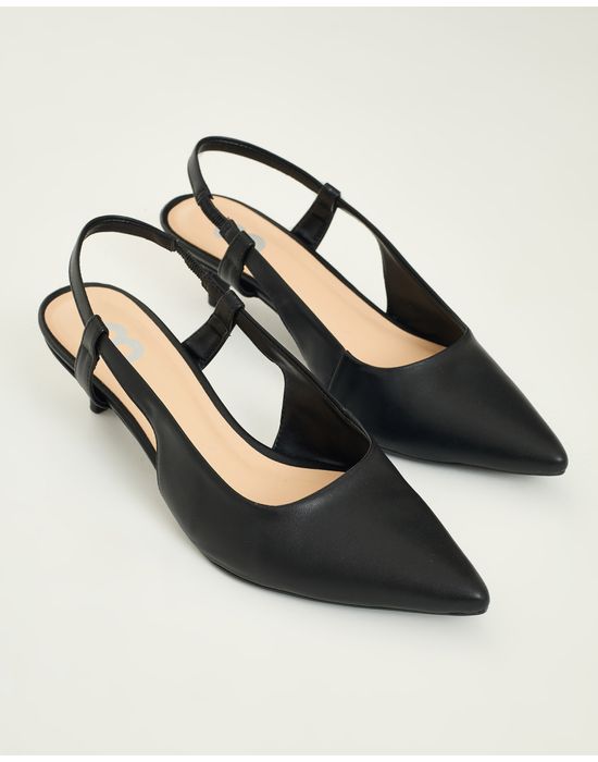 Sapato slingback time preto