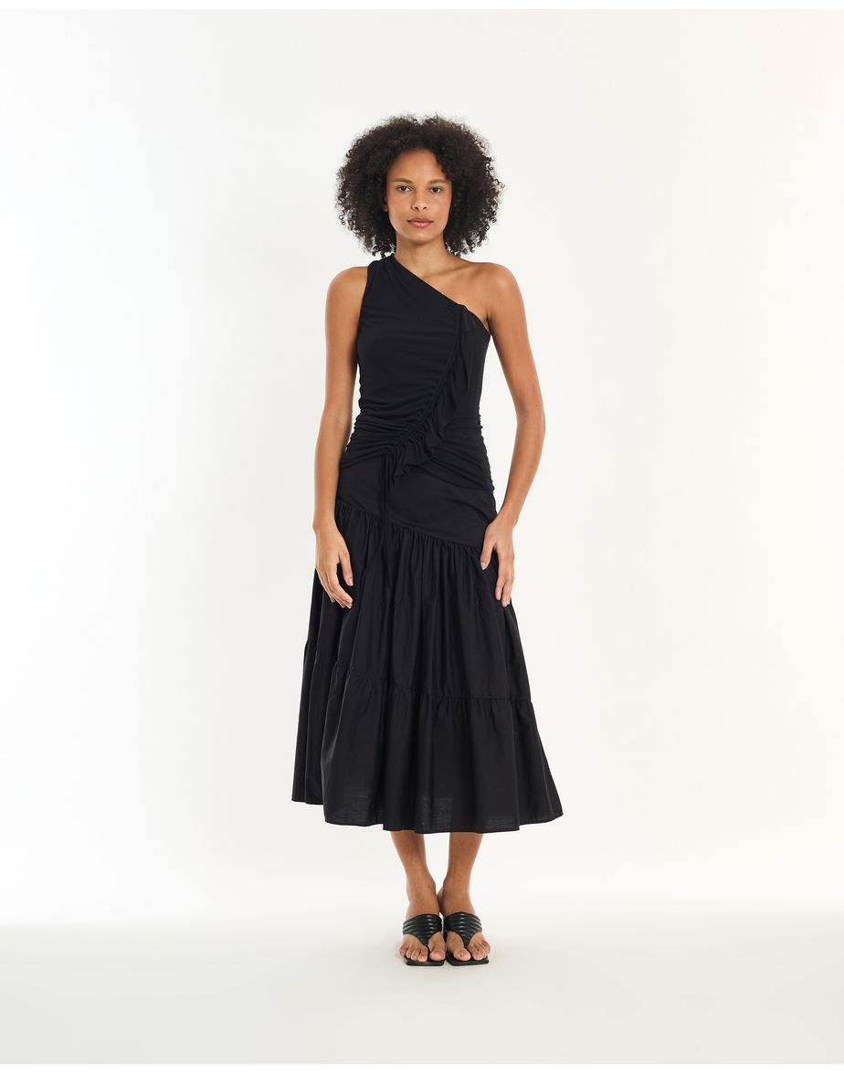 Blusa drape epo preto