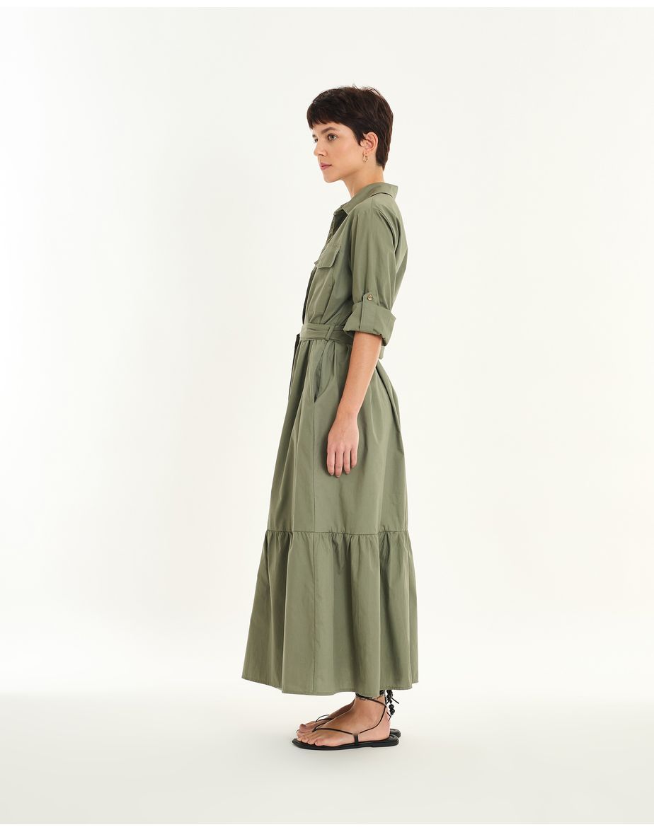 Vestido chemise girl verde