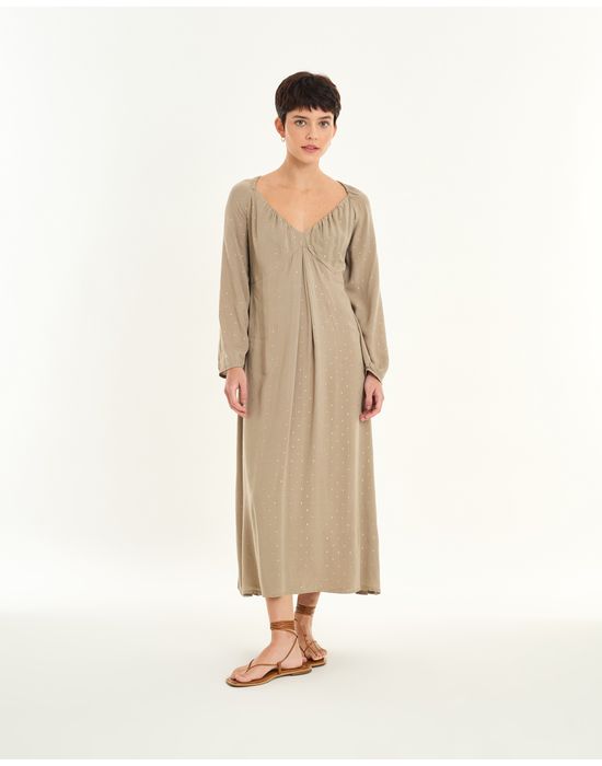Vestido batu girl cinza