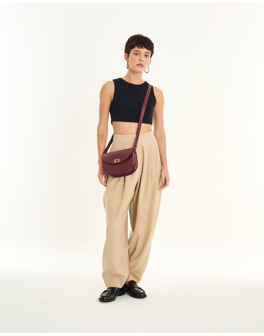 Calça oval time bege