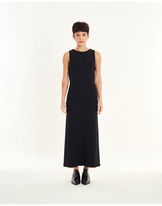 Vestido costas time preto