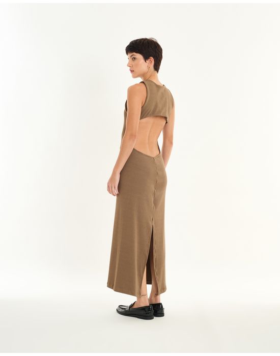 Vestido costas time cinza