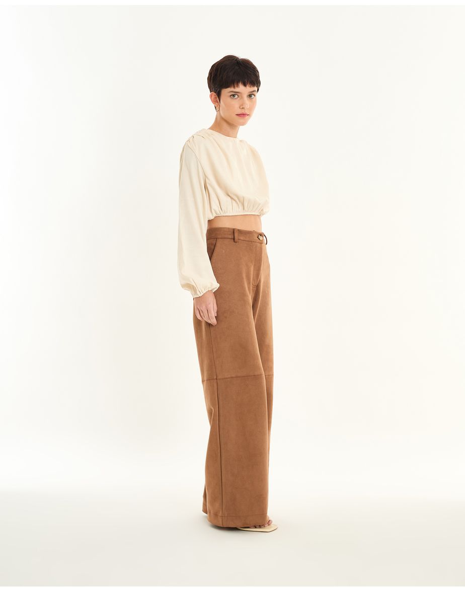 Calça suede girl marrom