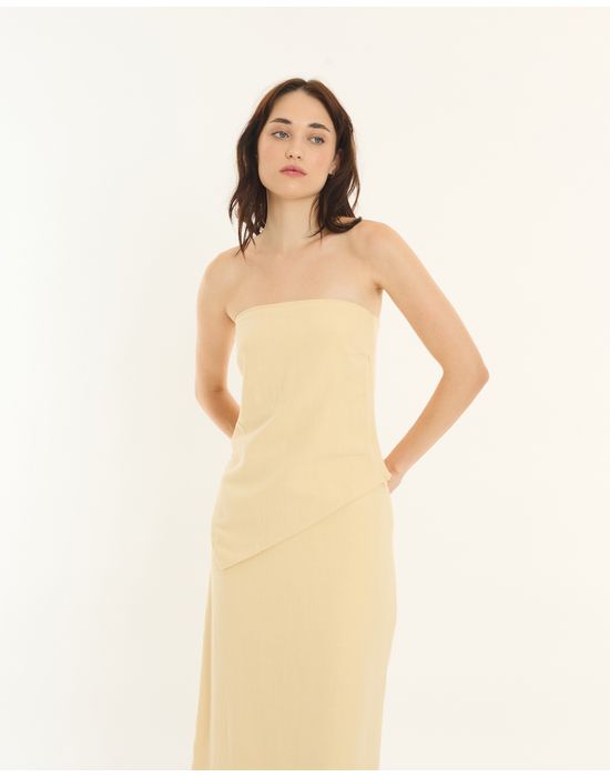Blusa coluna alt amarelo