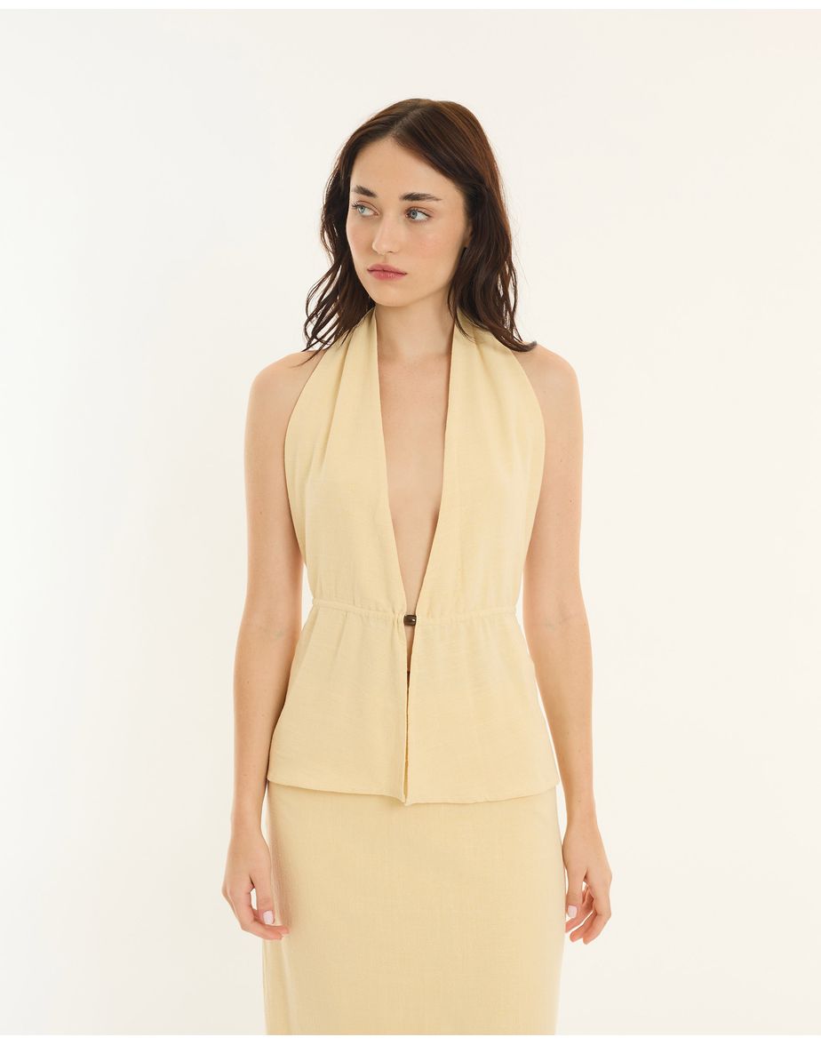 Top detalhe alt amarelo