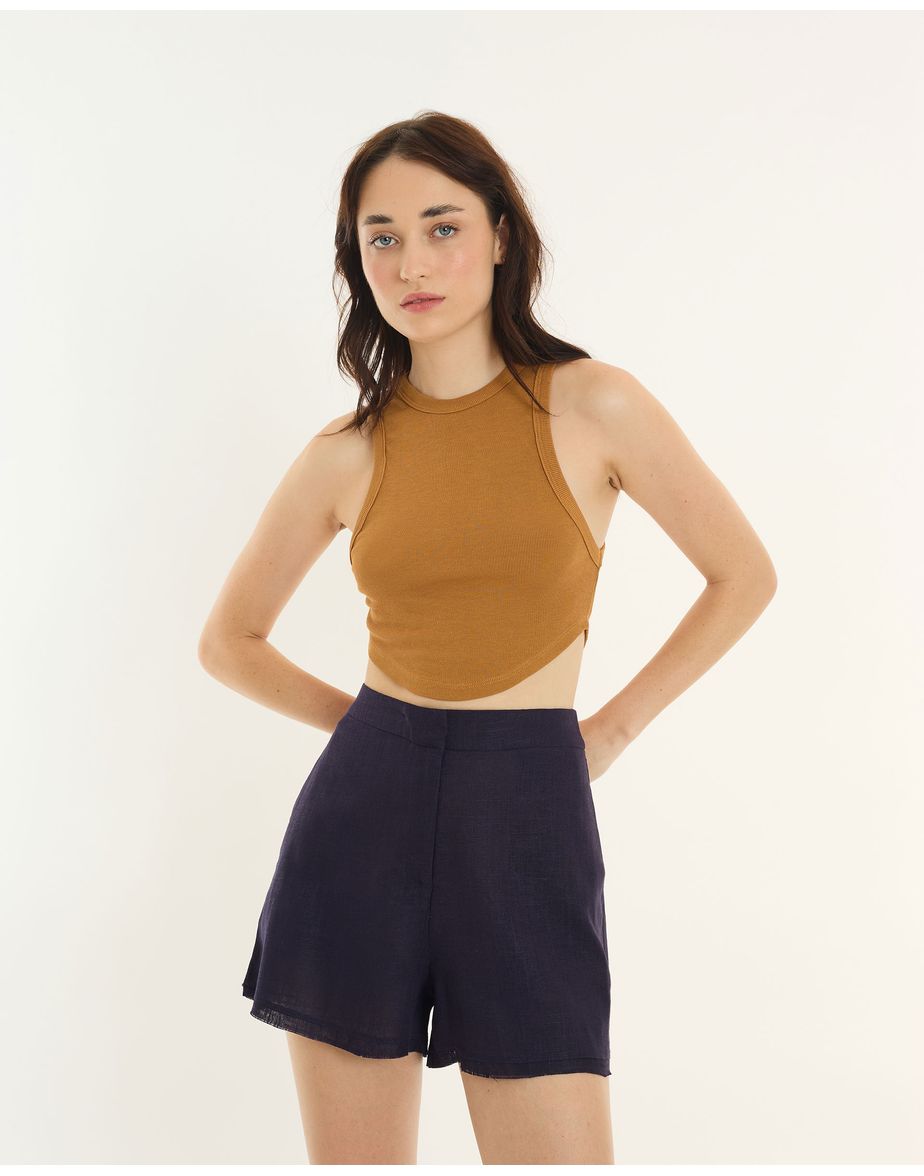 Top regata alt bege