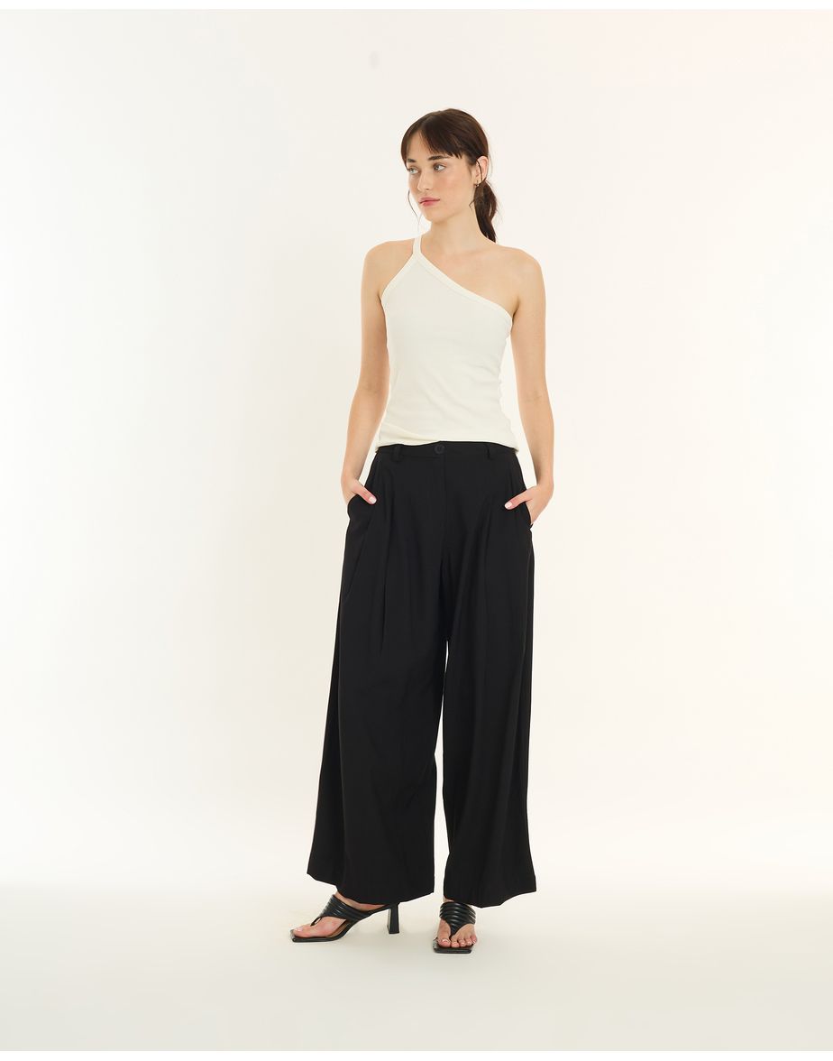 calça pregas ver preto