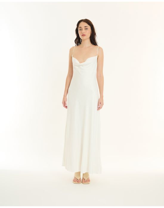 Vestido longo alt off-white