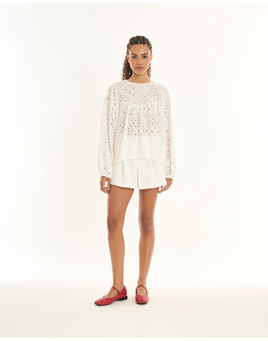 Blusa laise inv off-white