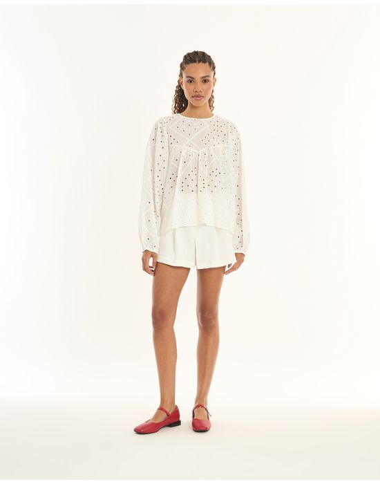 Blusa laise inv off-white