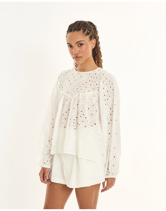 Blusa laise inv off-white