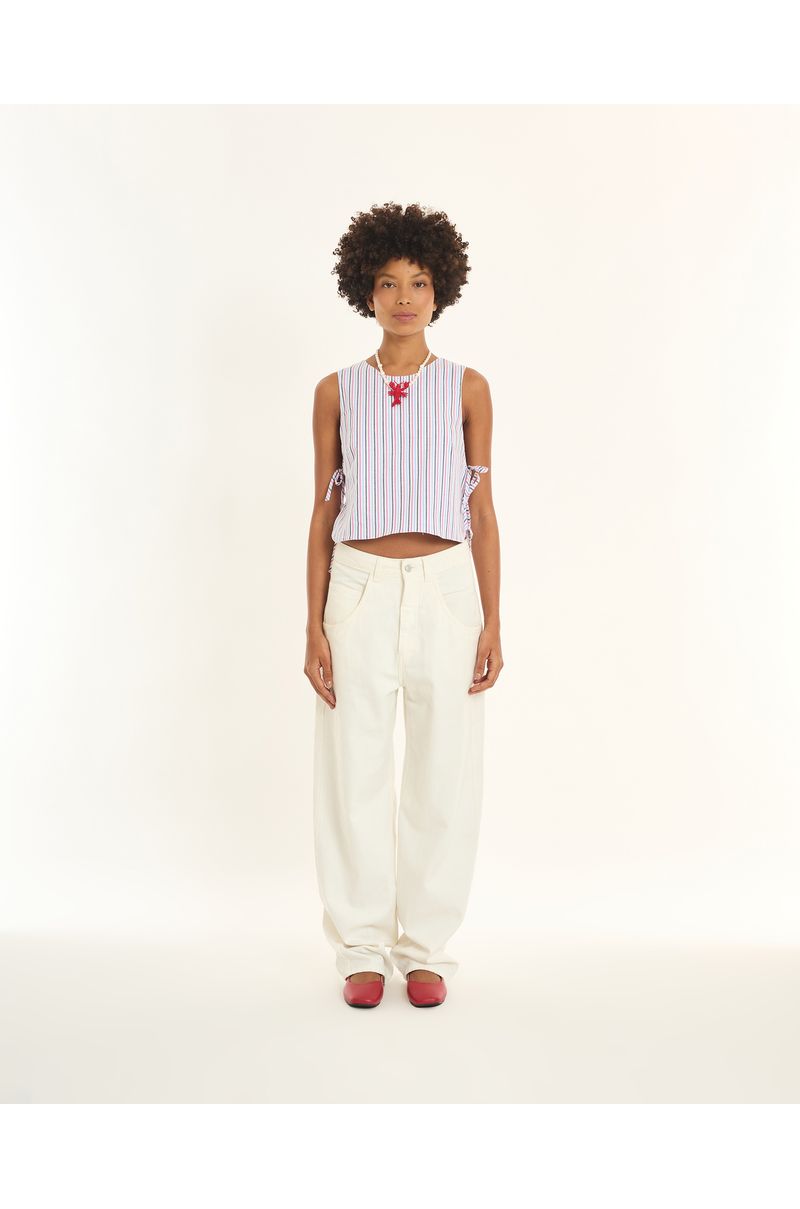 Blusa listrada inv listrado rosa