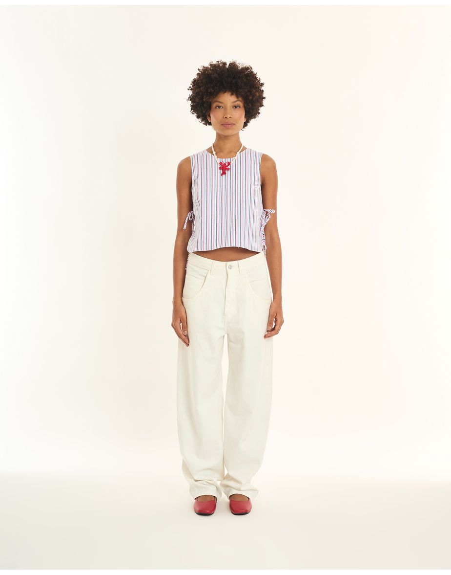 Blusa listrada inv listrado rosa