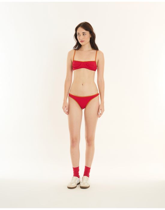Biquini argola alt vermelho