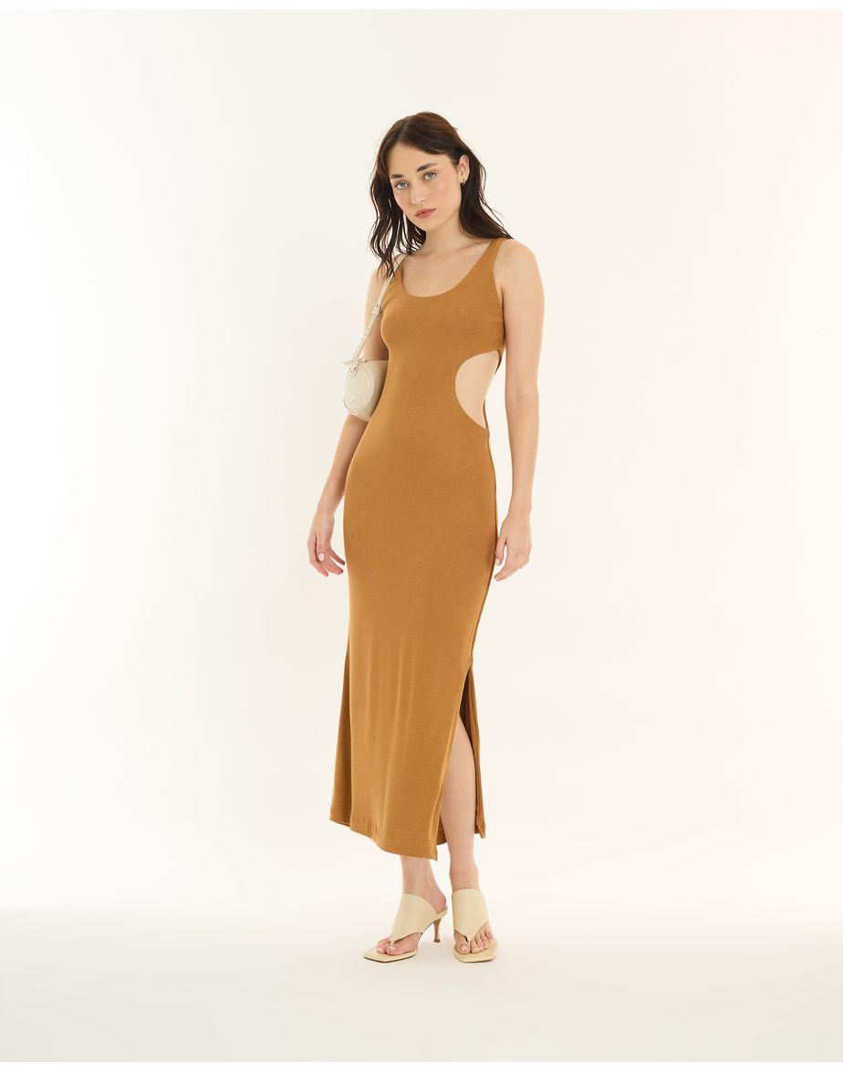 Vestido bandage alt  bege