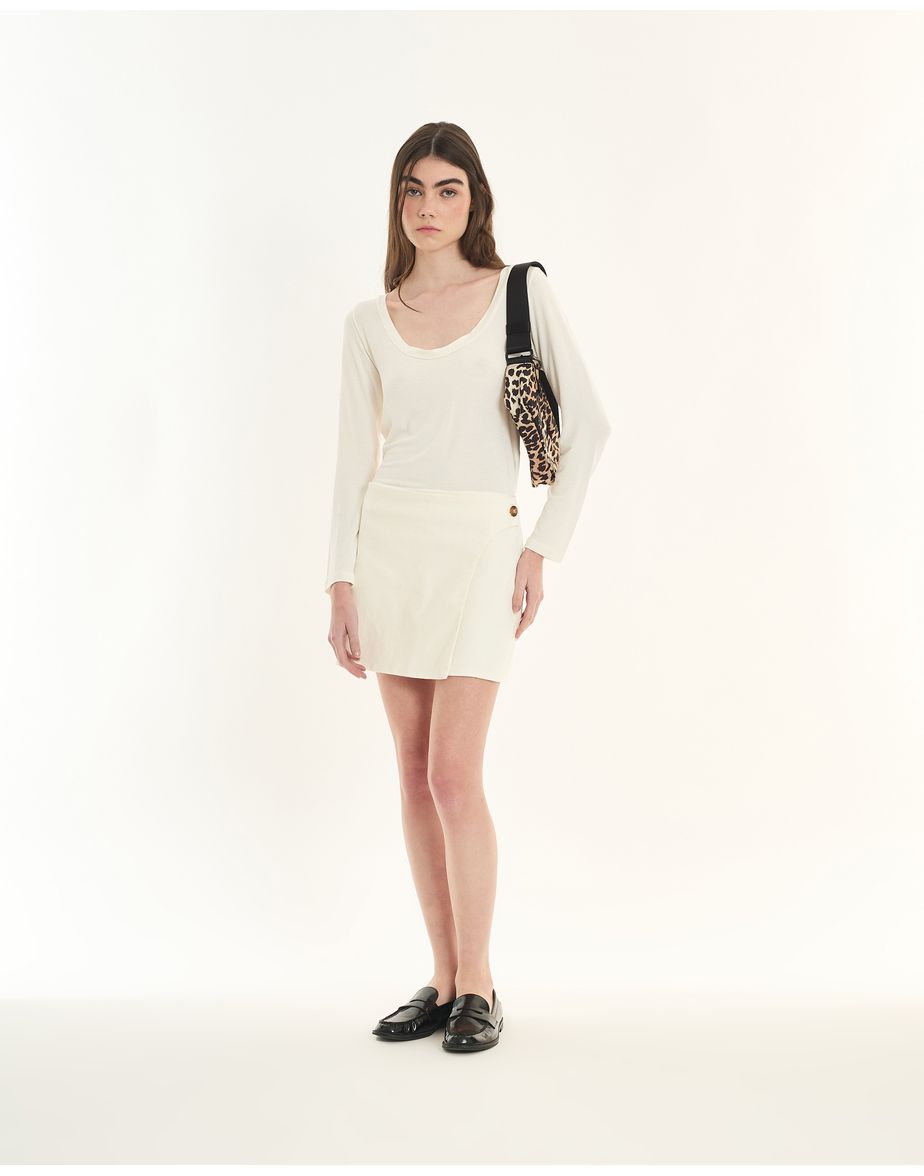 Camiseta basica inv off-white