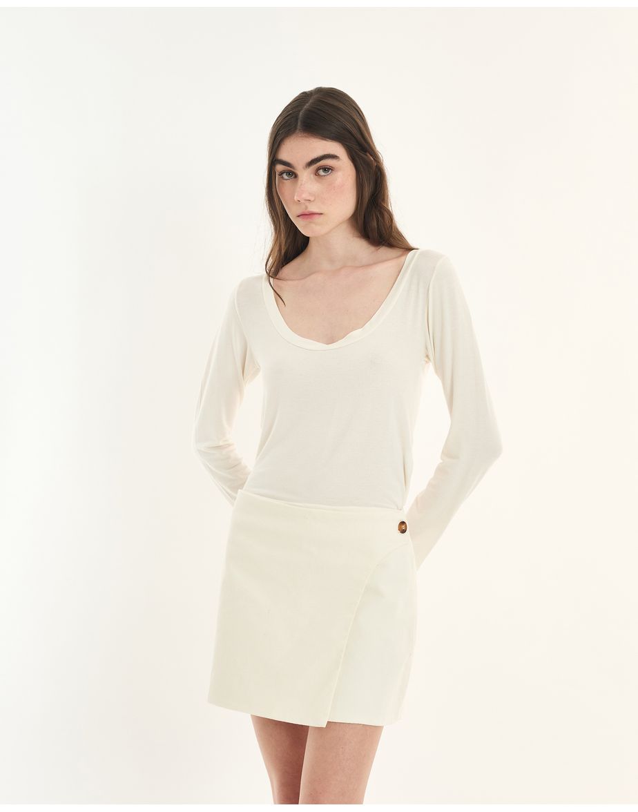 Camiseta basica inv off-white