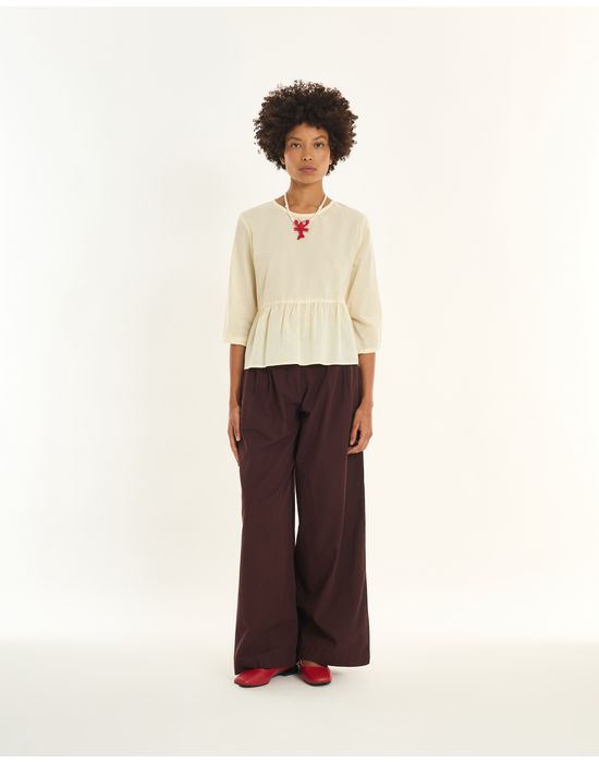Blusa voil inv off-white