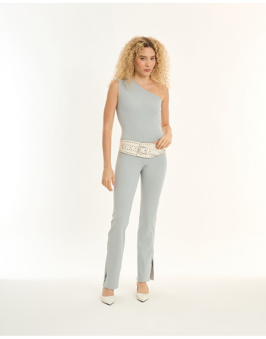 Blusa bandage inv cinza