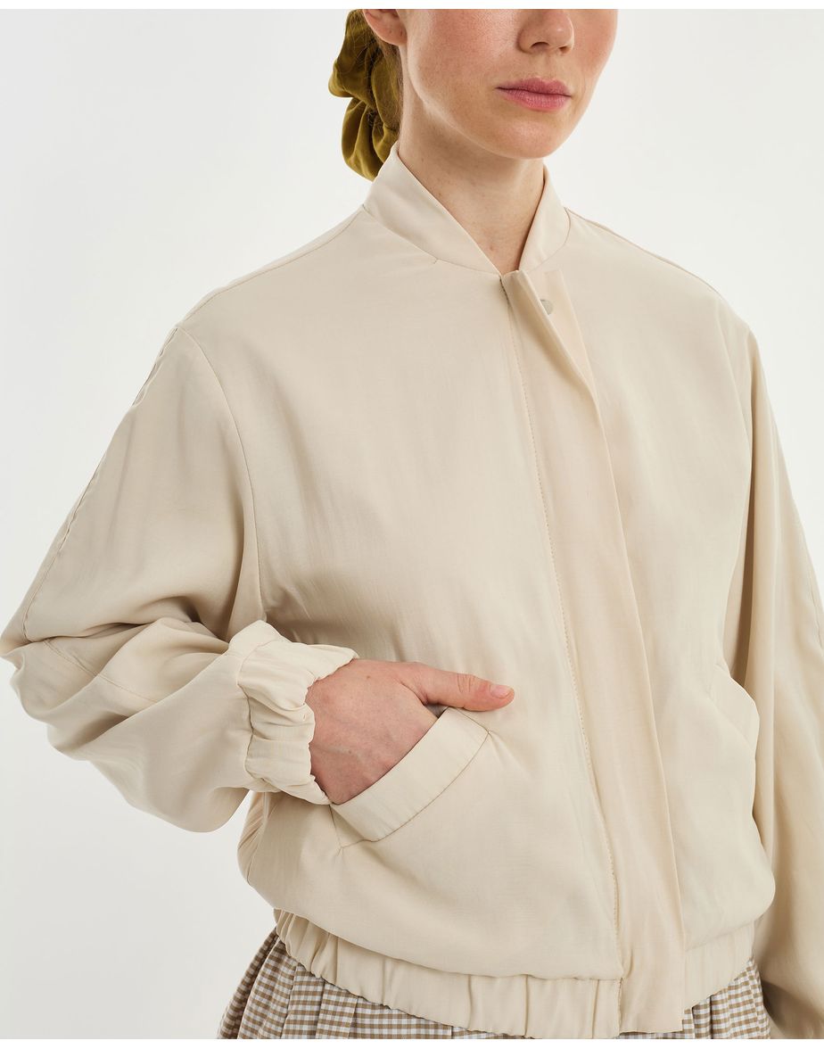 Casaco track lie off-white