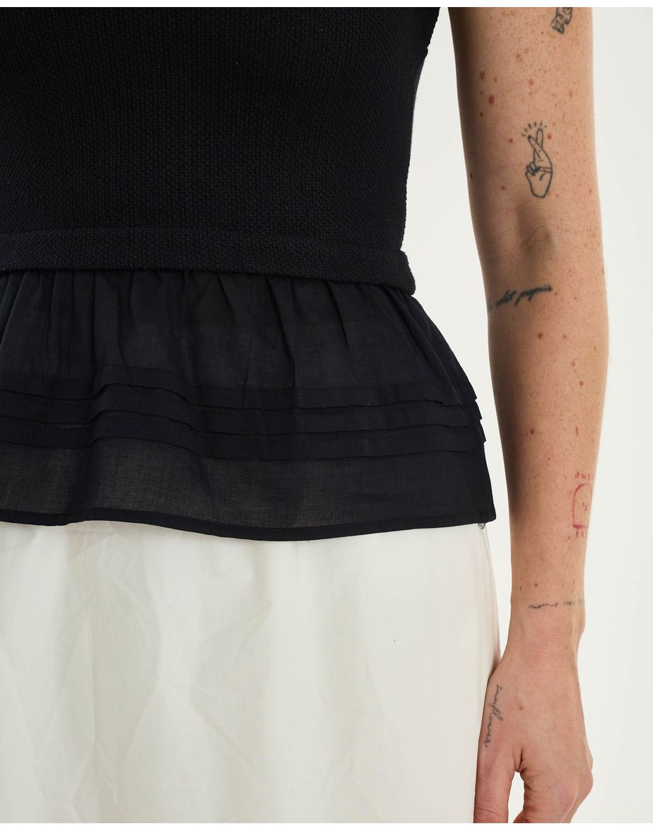 Blusa textura lie preto