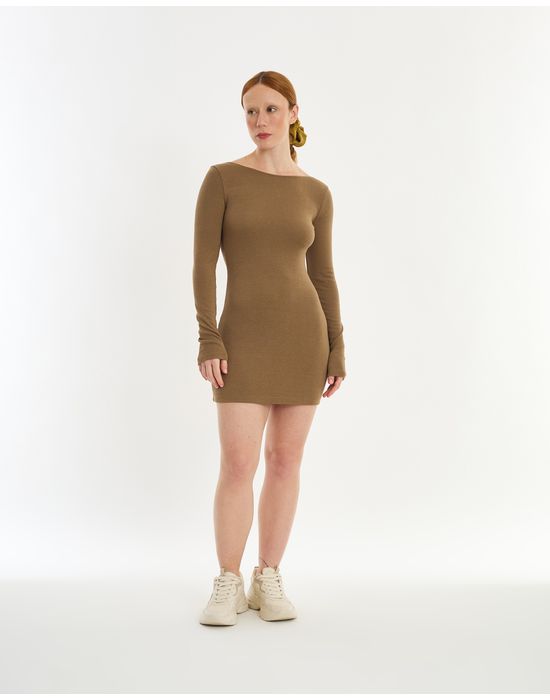 Vestido mini lie cinza