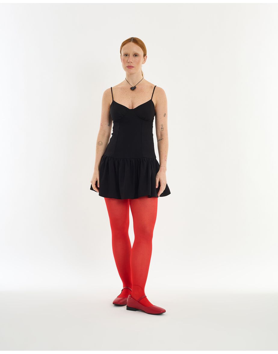 Vestido busto lie preto
