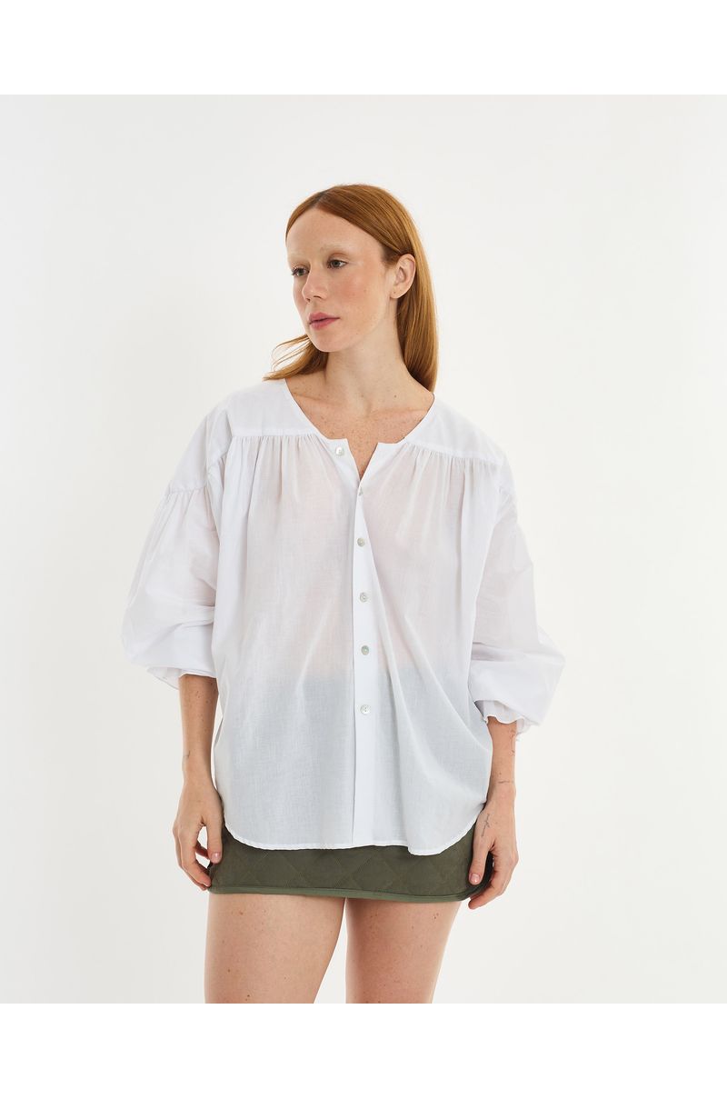 Blusa manga lie branco