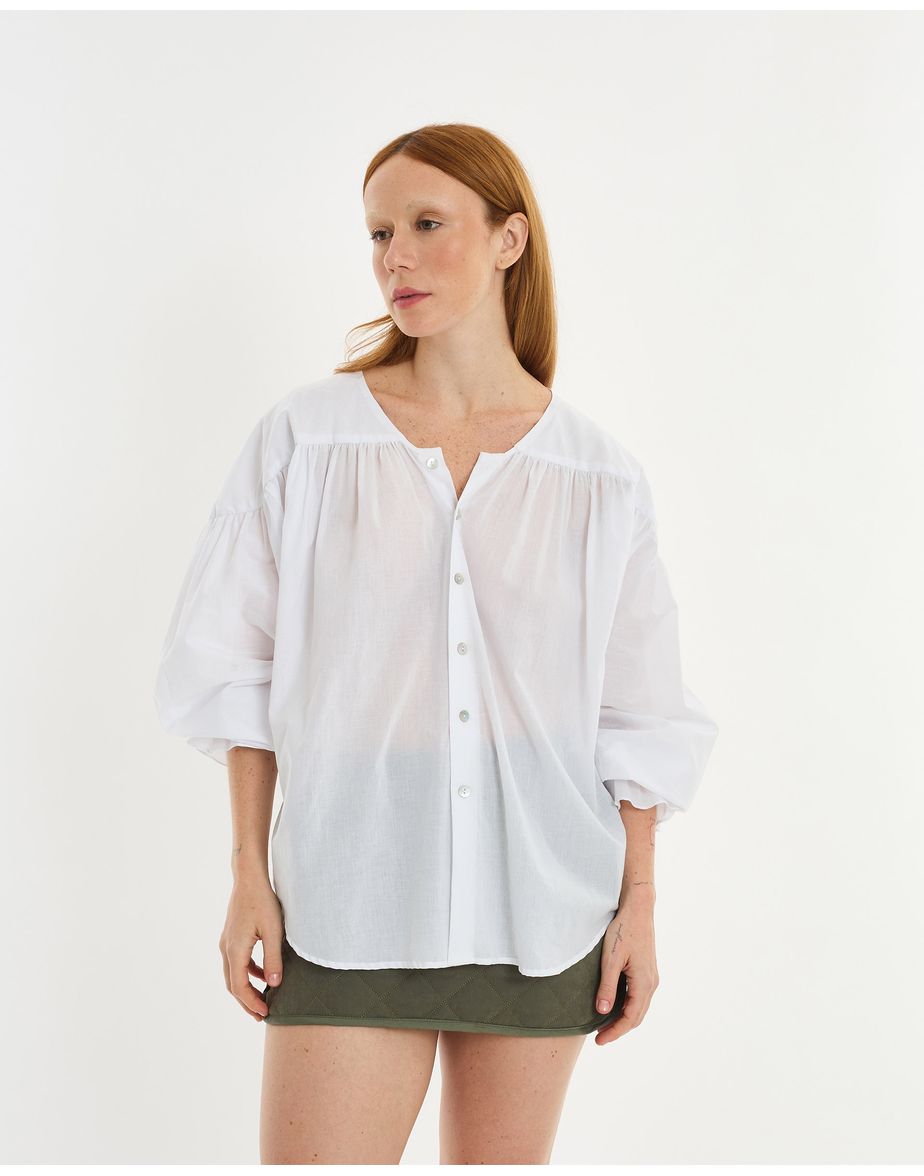 Blusa manga lie branco