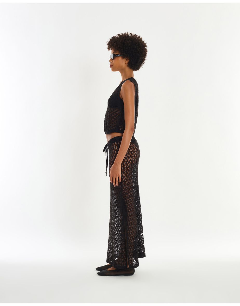 Saia tricot sol preto
