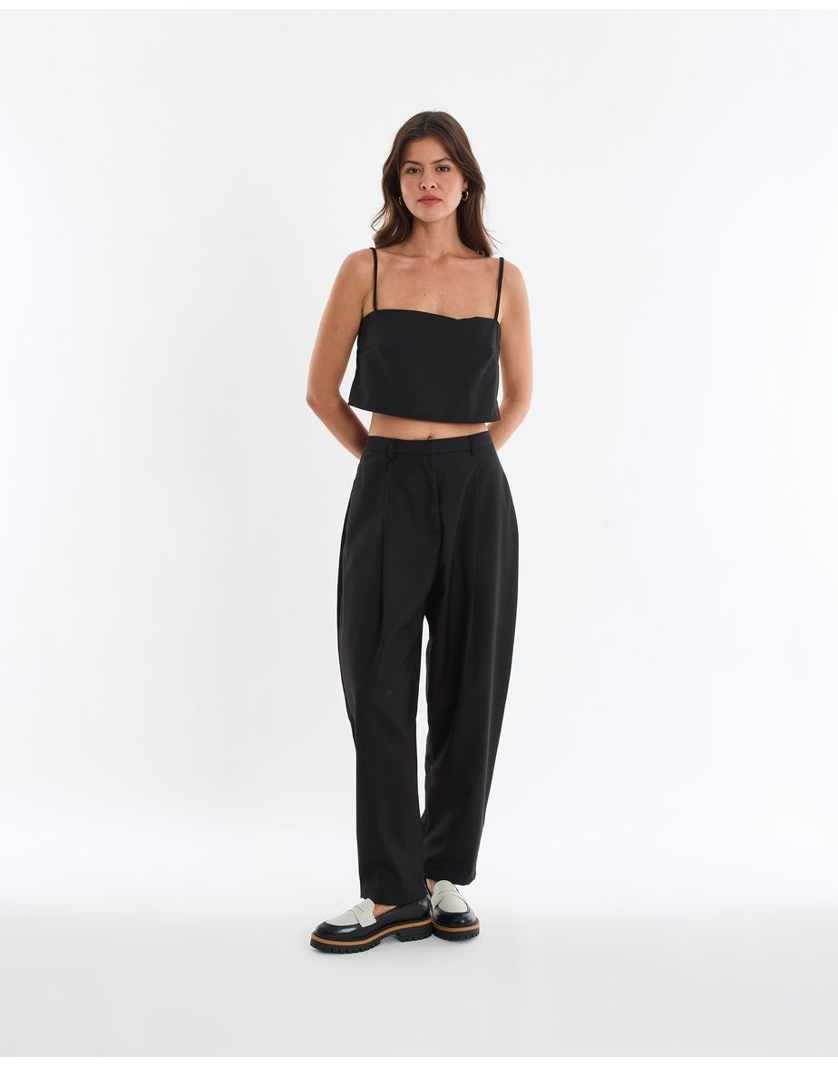 Calça oval min preto