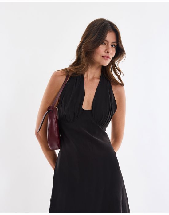Vestido bojo min preto