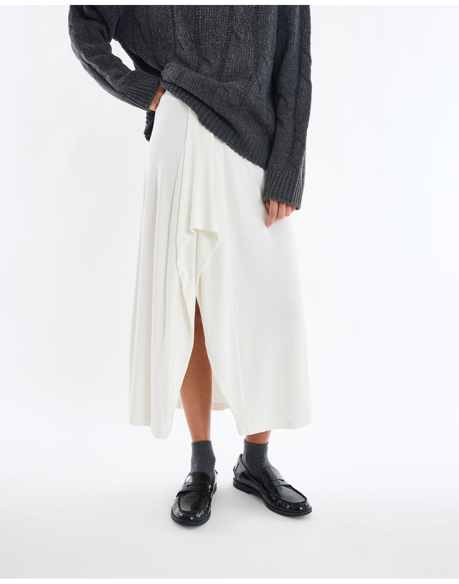 Saia malha min off-white