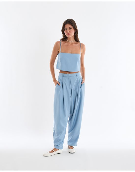 Calça oval min azul