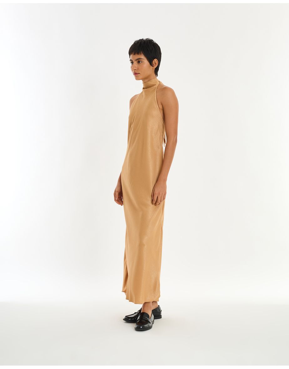 Vestido frente vie bege