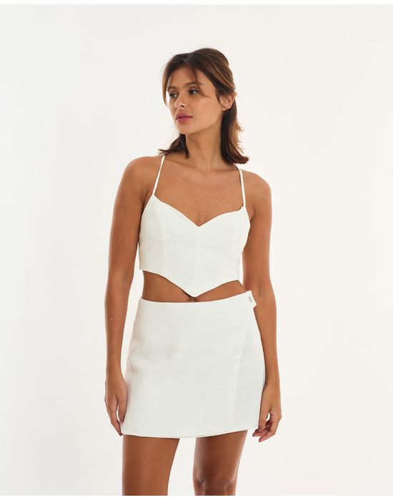 Top corselet alt off-white