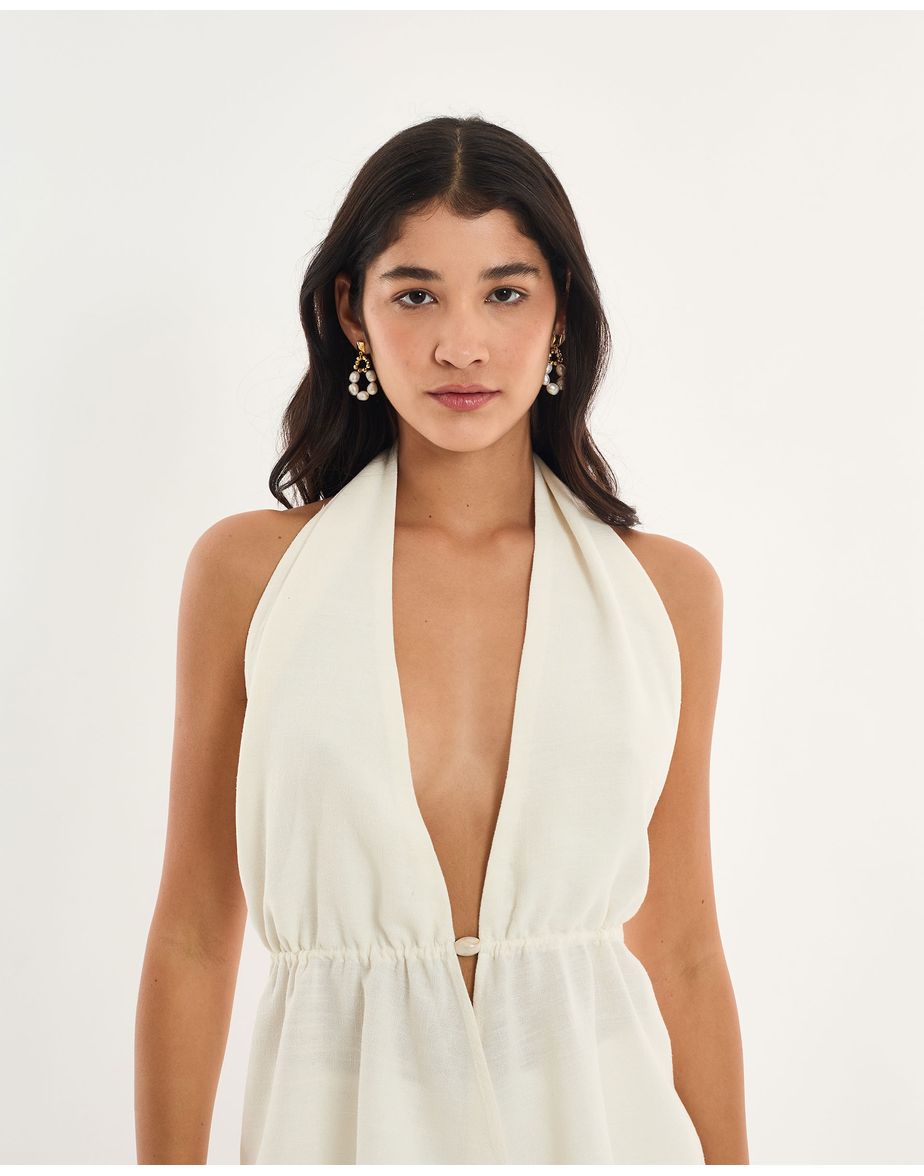 Top detalhe alt off-white
