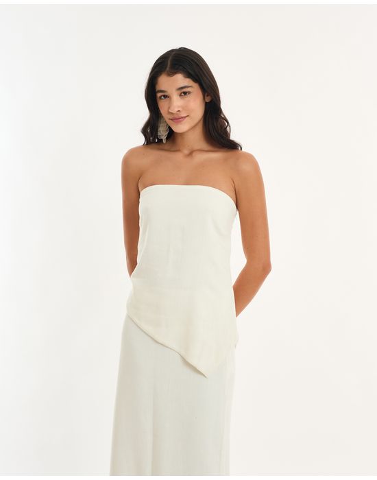 Blusa coluna alt off-white