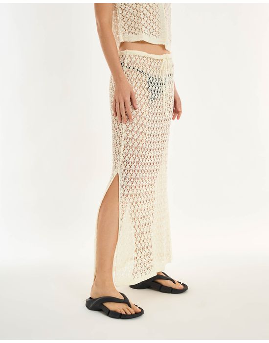Saia tricot alt off-white