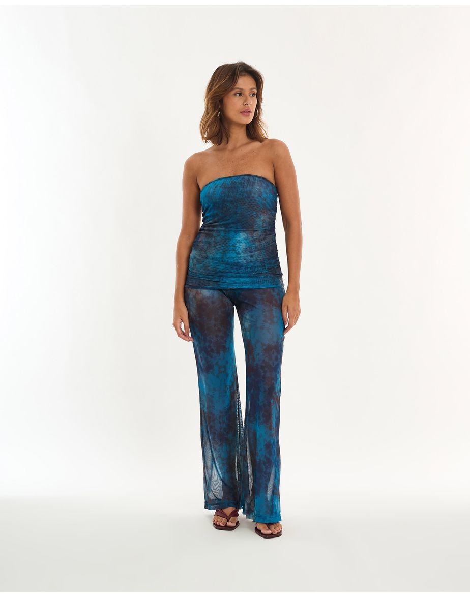 Top monet alt estampado