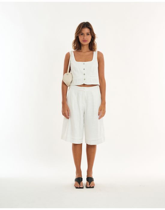 Blusa colete alt off-white