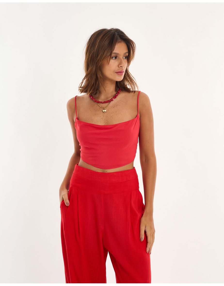 Top degagê alt vermelho