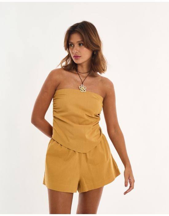 Top lenço alt bege
