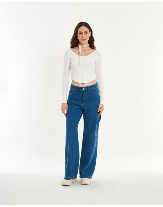 Camiseta string mob off-white