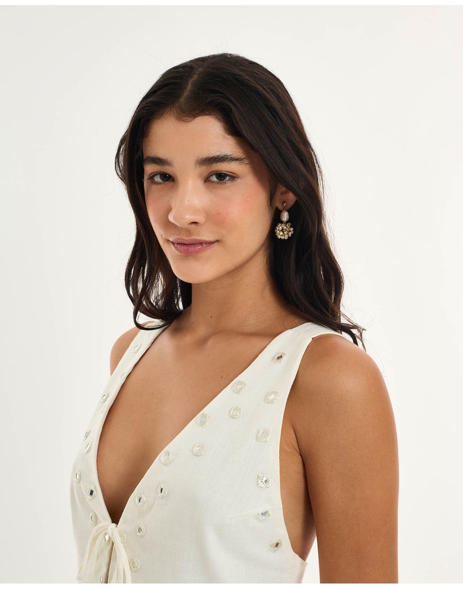 Top bordado alt  off-white